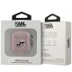 3. Karl Lagerfeld Monogram Karl & Choupette Head case for AirPods 1 / 2 - pink