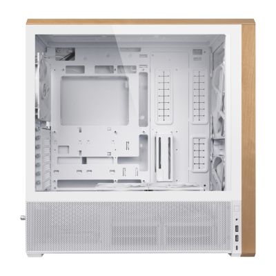 8. Lian Li Lancool 217 PC Case, Midi-Tower, ATX, Tempered Glass - White