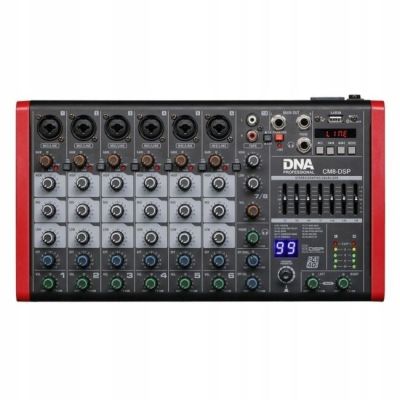 DNA CM8-DSP - Audio mixer, USB, MP3, Bluetooth, Phantom