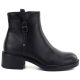 2. Black Sergio Leone women's leather block ankle boots