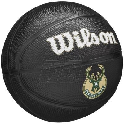 3. Wilson Team Tribute Milwaukee Bucks Mini Ball WZ4017606XB basketball
