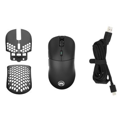5. GAMIAC PX71 Gaming Mouse Ambidextrous RF Wireless + USB Type-A Optical 16000 DPI