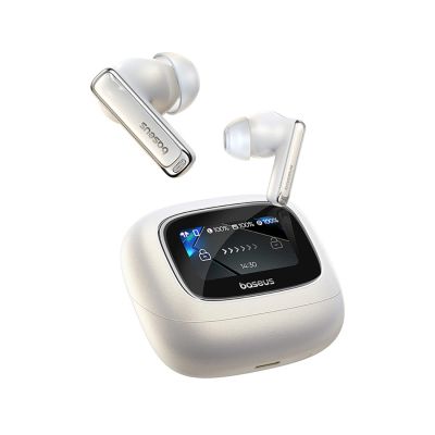 Baseus Bowie M2s Ultra TWS Wireless In-Ear Headphones with Interactive Screen - White