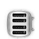 3. Smeg TSF03SSEU toaster 6 4 cavities 2000 W Chrome