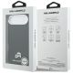 8. Karl Lagerfeld Karl & Choupette Head Pins Saffiano MagSafe Case for iPhone Air - Black
