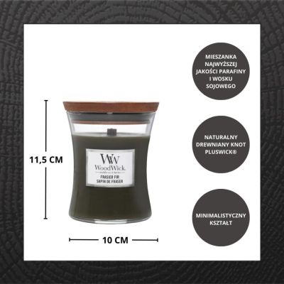 3. FRASER FIR WOODWICK Medium Candle