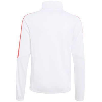 7. adidas Tiro 26 League Training Top Kids Sweatshirt White, Black, and Red KR0370