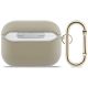 2. Guess Grained Classic Logo Hook case for AirPods Pro 3 - gold
