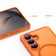 5. Tech-Protect Magmat MagSafe Case for Samsung Galaxy S26 - Orange Matte