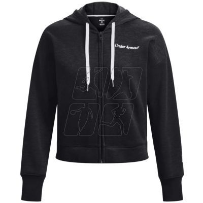 3. Under Armor Essential Fleece Script FZ Hoodie W 1374 106-001