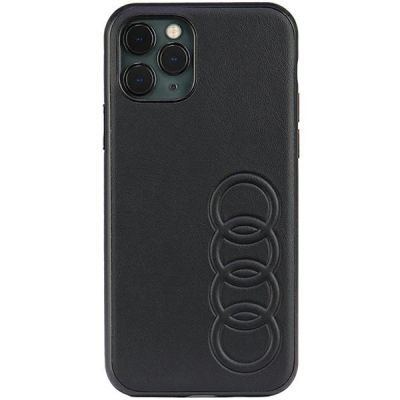 Audi Synthetic Leather iPhone 11 Pro 5.8" black/black hardcase AU-TPUPPCIP11-TT/D1-BK