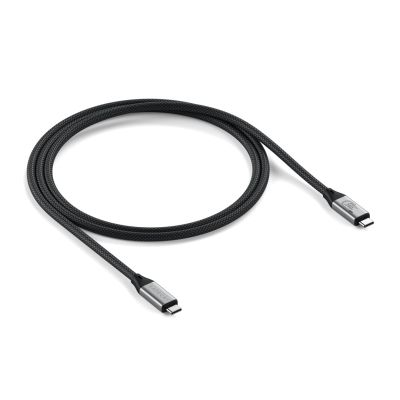 Satechi USB4 V2 Pro Cable USB4 Gen 4x2 1.2m USB C 120Gbps 240W Silver, Black