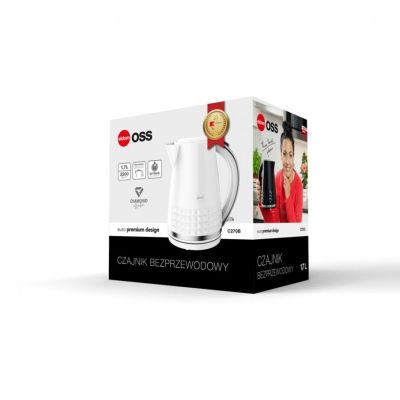 ELDOM OSS KETTLE, CAPACITY 1.7 L, POWER 2150 W, WHITE C270B