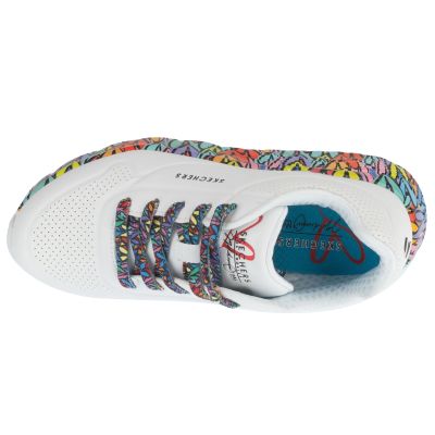 3. Skechers Uno Lite – Subtle Love 314088L-WMLT White 31