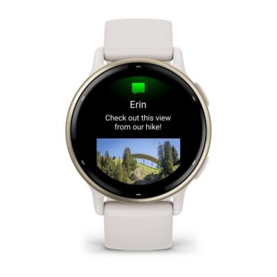 2. Garmin Vivoactive 5 42mm Cream Gold Watch