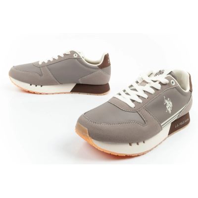 8. US Polo Assn sports shoes sneakers men's fashionable comfortable brown