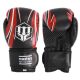 RBT-5A leather boxing gloves black and red