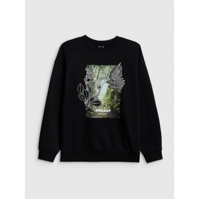 7. Women's loose sweatshirt without hood 4F 4FRSS26TSWSF2837-20S