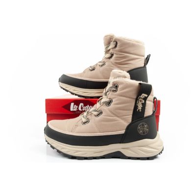 10. Lee Cooper women's winter hiking shoes, insulated, beige, black