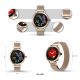 15. VELTORI VT340-1 Women's Smartwatch Gold Bracelet + Pink Silicone Strap