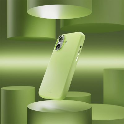 7. Puro Icon Mag Pro Liquid Silicone Case for iPhone 17, MagSafe Compatible, with Camera Protection and Aluminum Buttons - Green