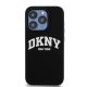 3. DKNY Liquid Silicone White Printed Logo MagSafe iPhone 14 Pro Case - Black