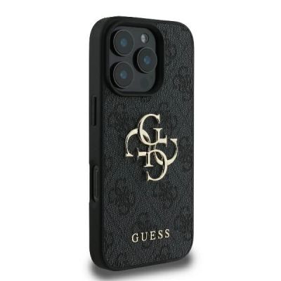 4. Guess 4G Big Logo iPhone 16 Pro Max Case - Black