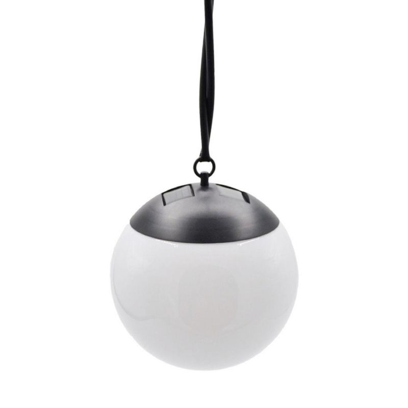 5. SOLAR LAMP PLASTIC BALL HANGING WITH CLIP 10X30CM