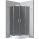 Semicircular shower cabin with shower tray 90x90 cm