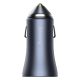 3. Baseus Golden Contactor Pro fast car charger USB Type C / USB 40 W Power Delivery 3.0 Quick Charge 4+ SCP FCP AFC + USB Type C cable - Lightning gray (TZCCJD-B0G)
