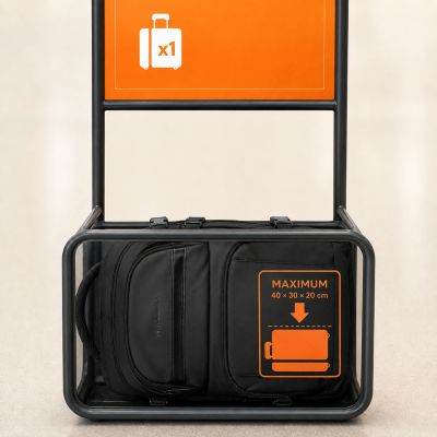 18. Wozinsky WPW-20L Travel Backpack with Laptop Pocket 40x20x25 cm for the Luggage Hold - Black