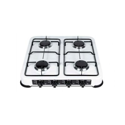 6. PROMIS GAS STOVE KG400B 4-BURNER, WHITE