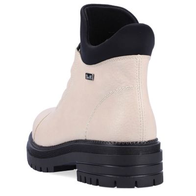 10. Waterproof, Comfortable Beige Women’s Insulated Ankle Boots Rieker Y3163-60