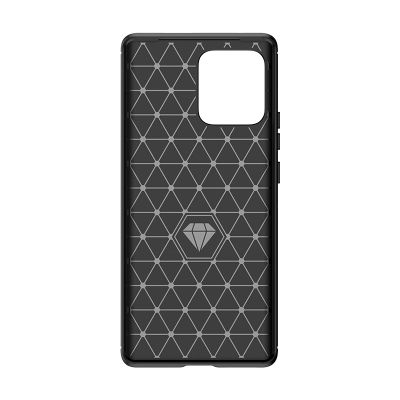 5. Carbon Case silicone case for Motorola Edge 40 Pro - black