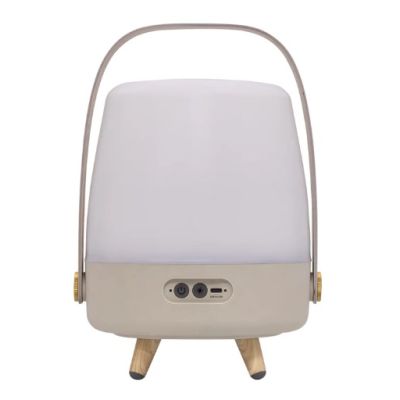 5. Kooduu Lite-up PLAY Mini Portable Mono Speaker Sand, White, Wood 8 W