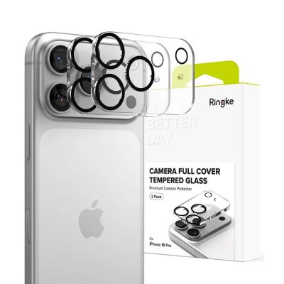 Ringke Camera Full Cover 2-Pack Tempered Glass for iPhone 18 Pro - Black