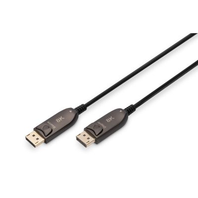 5. DP/DP M/M Cable Black 10m DisplayPort 1.4 Hybrid AOC 8K 60Hz UHD