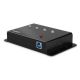 2. Lindy 43374 USB 3.2 Gen 1 (3.1 Gen 1) Type-B Hubs and Concentrators 5000 Mbit/s Black