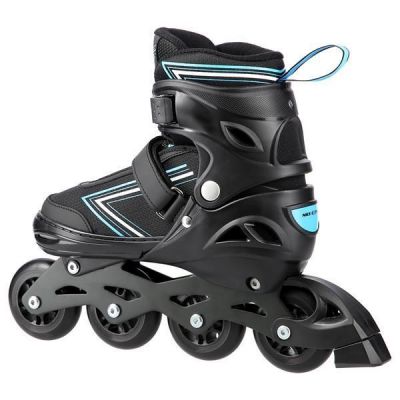 5. NILS EXTREME NH11912 A 2IN1 ROLLER SKATES BLACK-BLUE SIZE M (35-38) WITH REPLACEABLE HOCKEY BLADE