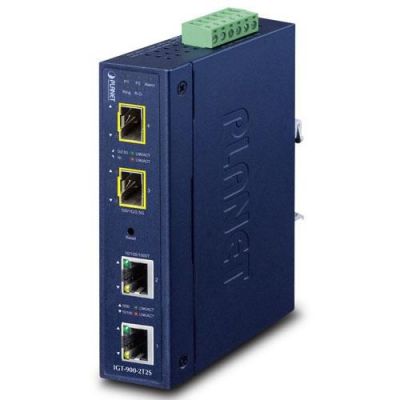 2. PLANET Industrial 2-Port Network Converter Blue