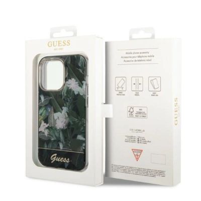 8. Guess Jungle Collection case for iPhone 14 Pro Max - green