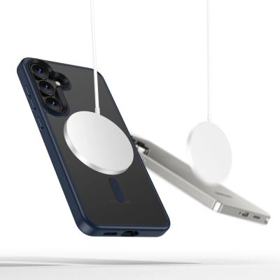 4. Tech-Protect MagMat MagSafe Case for Samsung Galaxy S25 - Clear Blue