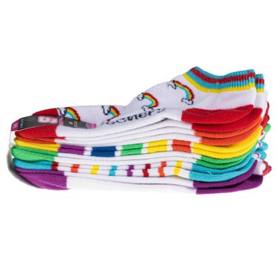 2. Skechers 6pk Girls No Terry S115376-MULT multicolor 31-34