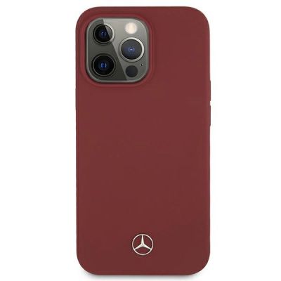 3. Mercedes Silicone Line Case for iPhone 13 Pro Max - Red