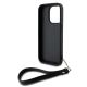 5. DKNY Wrist Strap Stock Logo case for iPhone 15 Pro - black