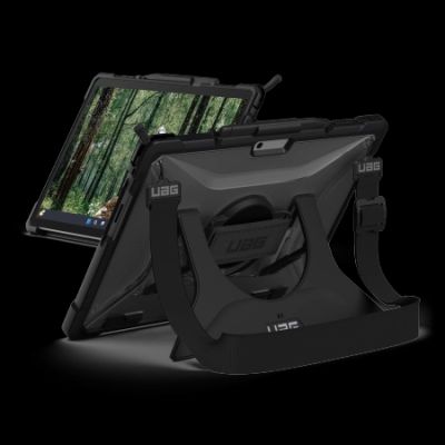 2. UAG Plasma Case for Microsoft Surface Pro 9 / 10 / 11 with Stand and Strap - Gray and Black