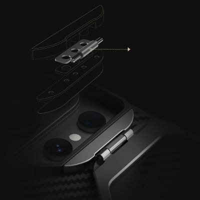 9. Nillkin CarboProp Magnetic Case with Camera Cover and Stand Compatible with MagSafe for Samsung S26 Ultra - Black