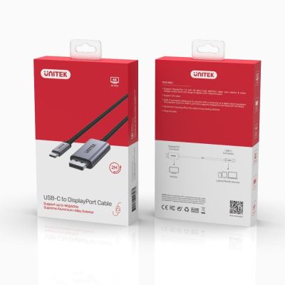 4. UNITEK ADAPTER USB-C - DP 1.2 4K@60HZ, 1.8M, V1409A