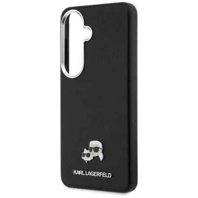 6. Karl Lagerfeld Saffiano KC Metal Logo MagSafe Case for Samsung Galaxy S26 Black