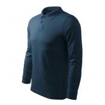 Malfini Single J. LS M MLI-21102 navy blue polo shirt